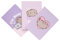 Grupo Erik 3er Pack Pusheen Notizbücher A6 - Notizbuch klein- 1 Notizbuch Liniert, 1 Dotted und 1 Blanko - Notizblock A6 Pusheen Merch Kawaii Schulsachen