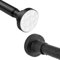 Bastone Tenda a Pressione Estensibile 48-133cm Senza Forare Asta Telescopica in Acciaio Inox Bastone Tenda Doccia Nero Antiscivolo & Mai Rustico per Finestra, Armadio, Porta