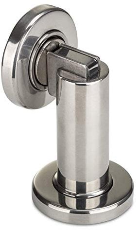 1 x SOTECH Türfeststeller MAGNETO glänzend poliert Ø 50 mm Höhe 90 mm Magnet Tür-Feststeller für Wand- u. Bodenmontage