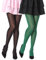 Bellivalini Collant en Microfibre Femme 2 Pack 60 DEN BLVFI1002 (Noir/Vert Foncé, XXL (Taille du Fabricant: 6))