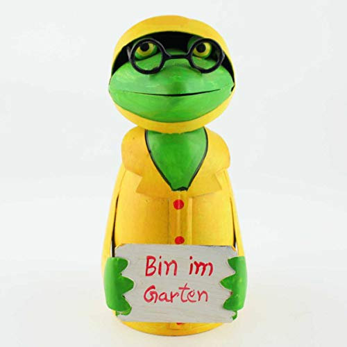 440s Exner Zaun-Hocker Küsten-Fischer-Frosch mit Schild H ca 21 cm | EX-206975-G | 4260553563865