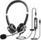 Casque USB avec Microphone pour PC, Casque Audio Filaire
