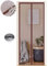Moustiquaire Magnétique pour Portes, Différentes Tailles, 100 x 220cm, Puissants Aimants, Fermeture Automatique, de Porte Rideau Couloirs Patio Sans Perçage, Marron Pur
