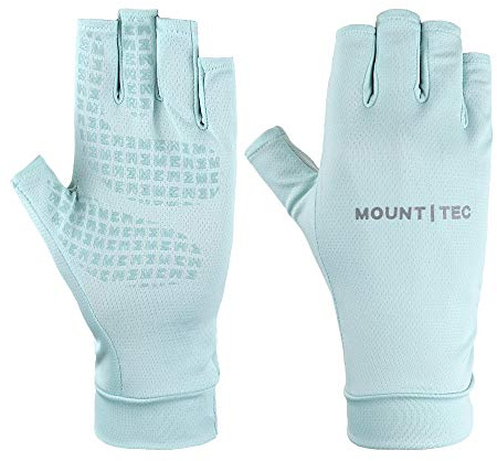 MOUNT TEC Unisex Fingerless Cycling Gloves UV Protective Glove for Outdoor Sports Driving Hiking Rrunning Climbing (Blue, XS)