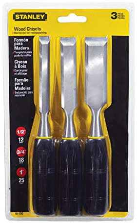 Stanley Utensili a mano Scalpello Set 3Pc Legno