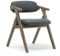 Retro Massivholz Esszimmerstuhl Klappstuhl, als Schreibtischstuhl gepolsterter Hocker Lounge Seat Vintage Design, mit Rückenlehne und Armlehne Sessel