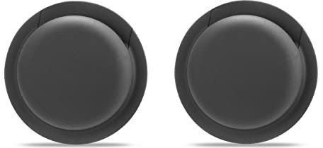 Ztowoto Silikonhülle Kompatibel mit Airtag, Airtag Silikonschutzhülle mit hochwertigem, nicht markierendem Kleber 2 PCS (2-Schwarz)