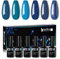 Beautilux UV Nagellack Blau, 6 Farben 10ml Soak Off Gel Nagellack Set für Home-Maniküre Nail Art Maniküre (Blau Serie)
