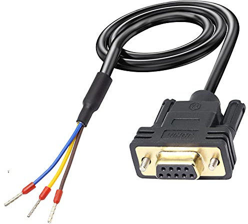 XMSJSIY DB9-Stecker RS232-serielles Port-Kabel DB9-Adapter Lötlose 9-Pin COM-Port Breakout Ersatzkabel Bestellung:235 (Buchse)