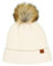 Callaway Damen Ladies Pom Beanie Hat, Creme, Einheitsgröße EU