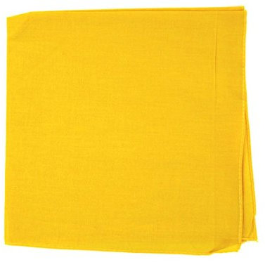 Alsino Bandana Stirnband Kopftuch Halstuch Rockabilly Durag Muster Herren Damen - 53 cm x 53 cm 100% Baumwolle, Gelb
