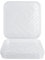 Idyllize Lot de 5 soucoupes carrées en plastique transparent de 33 cm pour plantes d'intérieur et d'extérieur, soucoupes épaisses et durables pour pot de fleurs (33 cm)