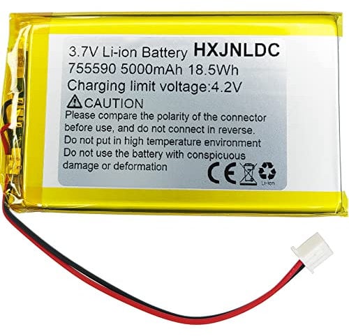 CC 3.7V 5000mAh 755590 Batteria al litio polimerica ricaricabile per prodotto elettronico fai-da-te 3.7-5V, alimentatore mobile di accumulo di energia Sostituzione della batteria