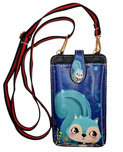 Panimel Handytasche zum Umhängen Kinder Handy Umhängetasche Damen Handytasche für alle Modelle - Crossbody bag Handytasche Handyhülle Schultertasche S22 Iphone (Blau)