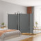 WIFESE Lot de 4 paravents anthracite 346 x 180 cm Cloison de séparation moderne Paravent Séparateur de pièce Paravent Séparateur d'intérieur balcon Brise-vue Vestiaire privé pour salon, chambre à