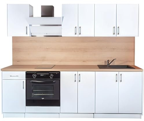Cuisineandcie - Cocina Completa ECO Blanco Brillo 240 cm
