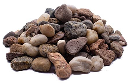 Wyskont Pierres de jardin - Galets - Jardin zen - Bordure de parterre - Pierres décoratives - Pierres colorées - Gravier décoratif - Sable de quartz 10 à 20 mm - Sable décoratif 25 kg