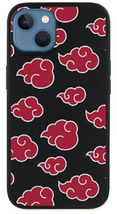 Offizielle Naruto Schutzhülle für iPhone 13, Akatsuki, zum Schutz Ihres Handys, Schwarz, flexibel, mit offizieller Lizenz