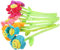 Artibetter Cortinas 10 Uds. De Flores De Peluche Tallos Flexibles Flores De Peluche Alzapaños De Cortina Ramo De Flores Cara Sonriente Flor De Peluche para Niños Niñas Pequeñas Margarita