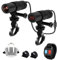 VSYSTO WiFi 2K Fahrrad Kamera mit Temperatursensor, 170° Super Weitwinkel Nachtsicht SONYIMX335 Objektiv wasserdichte Action Kamera Motorrad Fahrrad Helm Dash Cam (Black-K5X-PB)