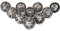 Ajuny Ceramic Knobs Brown Dotted Handmade Cupboard Door Drawer and Furniture Pulls for Kitchen Cabinets Bathroom Dresser Glossy Finishing Pottery Decorative Knobs Set of 10
