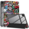 TOPCASE Funda Transparente PC Respaldo para Samsung Galaxy Tab A9 Plus 11 Pulgadas 2023 SM-X210/X216/X218,Ultra Delgado Clara Soporte Carcasa con Auto-Sueño/Estela,Pintada