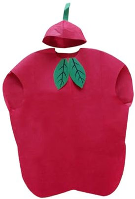 Harilla-Halloweenkostüm für Erwachsene, Obstkostüm für Männer und Frauen, lustiges Cosplay-Kostüm, ideal für Halloween, Karneval, Mottoparty, Partykleid, Bühnenauftritt, Apfel