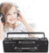 Cassette Boombox RadioCassette Player Recorder, Reproductor de cinta doble, Radio AM/FM, Radio FM/SW/WM - Disco MP3/U, Reproducción de tarjeta TF - Grabación/transcripción con un solo clic, Estilo clá