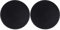 EXCEART 2er Set Rundes Leder Mauspad, Doppelseitiges Gaming Mousepad, rutschfest, 22cm, Schwarz, Ideal FüR BüRo Und Zuhause