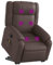 vidaXL Massagesessel, Sessel mit Aufstehhilfe Elektrisch, Relaxsessel mit Liegefunktion Vibrationsfunktion, Fernsehsessel Liegesessel Aufstehsessel, Braun Kunstleder
