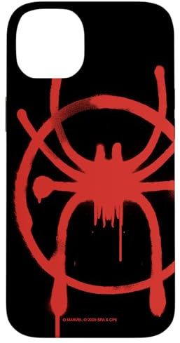 Marvel Spider-Man in die Spider-Verse-Ikone von Miles Morales Hülle für iPhone 14 Plus