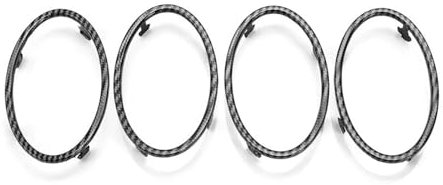 Auto Innenleisten Für F&ord Für Focus 2 MK2 2005 2006 2007-2013 Auto Klimaanlage Trim Outlet Dekoration Kreis Ring Aufkleber Zubehör(Farbe:Kohlefaser)