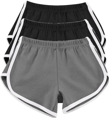 Angebote Des Tages Heute 3PC Shorts Damen Sommer Freizeit Mode Kurze Hosen Damen Sommer Leicht Bequeme Kurze Elastischer Gürtel Atmungsaktiv Freizeithose Sport Shorts Damen Blitzangebote Sale Sale