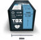 TOX Holzbauschrauben TIMBR TK 6,0 x 160 mm, blau verzinkt mit Tellerkopf, TX30, Schrauben für leichtes Eindrehen und hohe Tragfähigkeit im Holzbau, 100 Stück im Karton, inkl. 1x Bit, 1120804160160