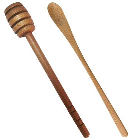 1 tige en spirale, 1 cuillère à café, cuillère à confiture en bois, fouet à confiture, tige à café en spirale, cuillère à mélanger avec long manche, barre à confiture,