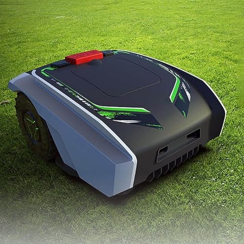 HTIANMM Robot tagliaerba robotizzato con Filo perimetrale,Robot tagliaerba Automatico,con Navigazione GPS,Taglio sistematico, Controllo App,antifurto,Silenzioso,Gestione multizona,autoricarica