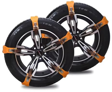 Auto-Schneeketten für Aud𝘪 A4 B7 2004-2008,Winter Safety Experts Auto-Antirutschketten, geeignet für vereiste und schneebedeckte Straßen 10-teiliges