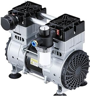 Kit de pompe à vide, 150L/300L 950W petite pompe à vide silencieuse sans huile pompage laboratoire pompe à Air à pression négative industrielle pour recharge de réfrigération de climatisation(3000V-30