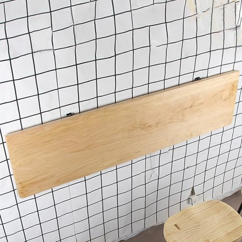 Wand Wandtisch Klappbar,Holz Wandtisch Klappbar,Wandtisch Klappbar,Klapptisch Platzsparend Zur Wandmontage,Küchentisch Esstisch Bistrotisch Buffettisch Hängetisch Computertisch Schwebend(80x30cm/31.5x