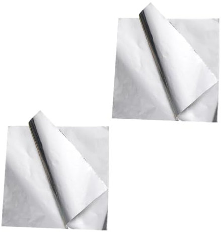 Garneck 50hojas Accesorios Freidoras Aire Papel Aluminio Uso Horno Microondas Vaporera