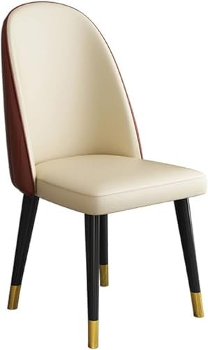 HanDpi Moderne Einfachheit Schlafzimmer Ehezimmer Balkon Sofa Stuhl Holzbeine Frisiertisch Make-up Stuhl Wohnzimmerstühle Küche Esszimmerstühle (Grauer Wolf, Noir)