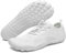 SAGUARO Chaussures Minimalistes Barefoot Homme Femme Chaussures Aquatique Respirant Antidérapant pour Trail Fitness Marche - Orteils Larges et Zéro Drop Semelles, Blanc Marguerite, 41 EU