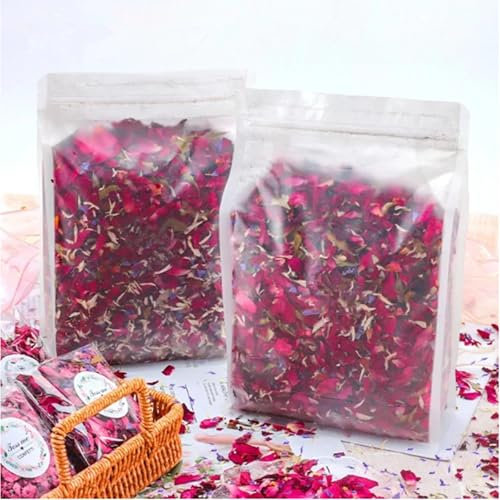 CaiTang 200G Confeti de Pétalos, Petalos de Rosa Naturales Boda, Pétalos de Rosa Secos Naturales, Confeti de Boda Natural Biodegradable, para una Noche Romántica, Boda, Fiesta,Boda Decoración