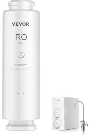 VEVOR Sistema ad Osmosi Inversa a 11 Stadi 800 GPD Sostituzione del Filtro dell'Acqua ad Osmosi Inversa, Cartuccia Filtro RO per 24 Mesi, Riduce Piombo Cloro, per Filtro dell'Acqua Sottolavello SS-006