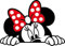 Aufkleber Minnie, dekoratives Design, 13 cm x 9 cm, für Auto, Motorrad, Laptop, Notizbuch.