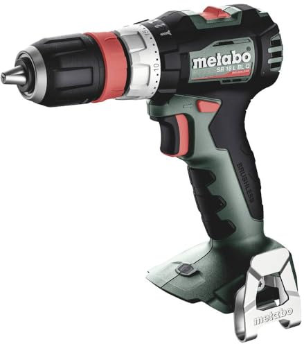 metabo Akku-Schlagbohrschrauber SB 18 L BL Q - 18 V, 65 Nm, 13mm Spannweite - Brushless, LED-Licht, kompakt & leistungsstark für Bohren & Schrauben in Holz, Stahl & Mauerwerk - Mit praktischer metaBOX