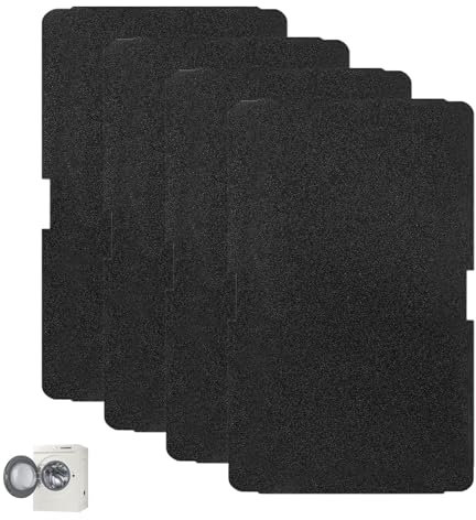 4 Piezas Filtro para Secadora Beko 2964840100, Filtro Secador de Bomba de Calor y Condensación de Esponja para Beko, Grundig Blomberg, Elektra Bregenz, de Pelusa 240 x 150 x 12 mm.
