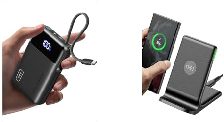 INIU 45W 20000mah Power Bank & INIU Wireless Charger Stand, 15W Induktive Ladestation