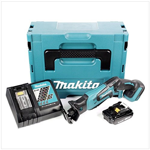 Makita DJR 183 RA1J Akku Reciprosäge Säbelsäge 18 V + 1x Akku 2,0 Ah + Ladegerät + Makpac