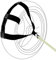 MOTO4U Universal Motorrad Hinterrad Spanngurt in Schwarz
